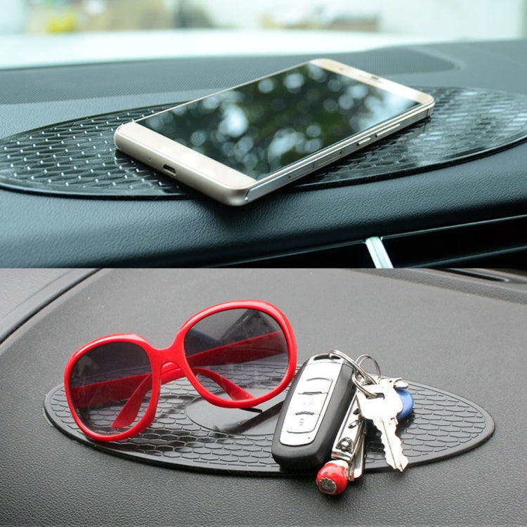 Car Auto Oval Soft Rubber Dashboard Anti-slip Pad Mat for Phone / GPS/ MP4/ MP3, Size: 30*9.5cm