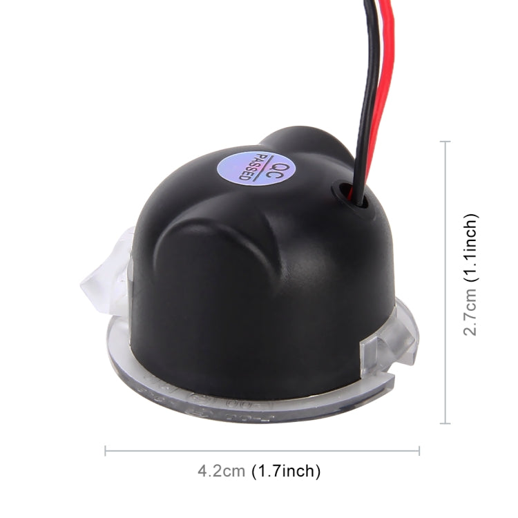 2 PCS DC 12V 2W 6000K 120LM 18-LED Side Rear View Mirror Puddle Lights Lamp for Ford 2013-2017 Explorer/2015-2017 Taurus/2015-2017 Edge/2015-2017 Mondeo