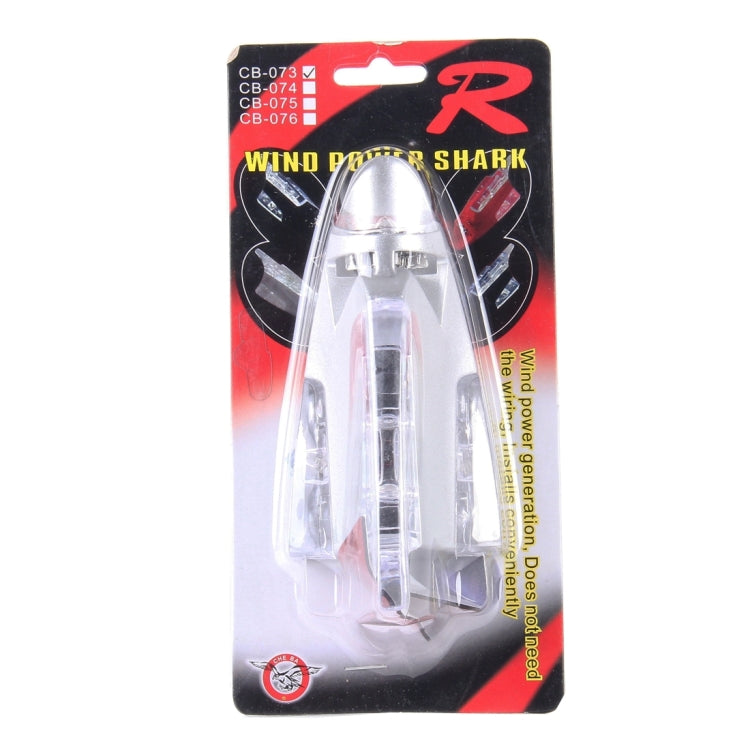 CB-073 Colorful Warning Light Wind Power Shark Fin Antenna Car Decoration