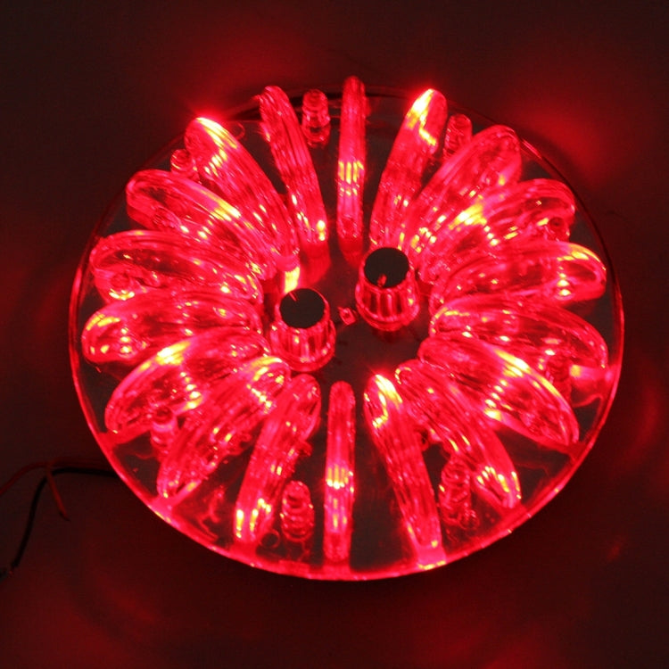 5W 300LM 9LEDs Red Light + Blue Light + White Light + Green Light Adjustable Light Car Dome Light, DC 12V