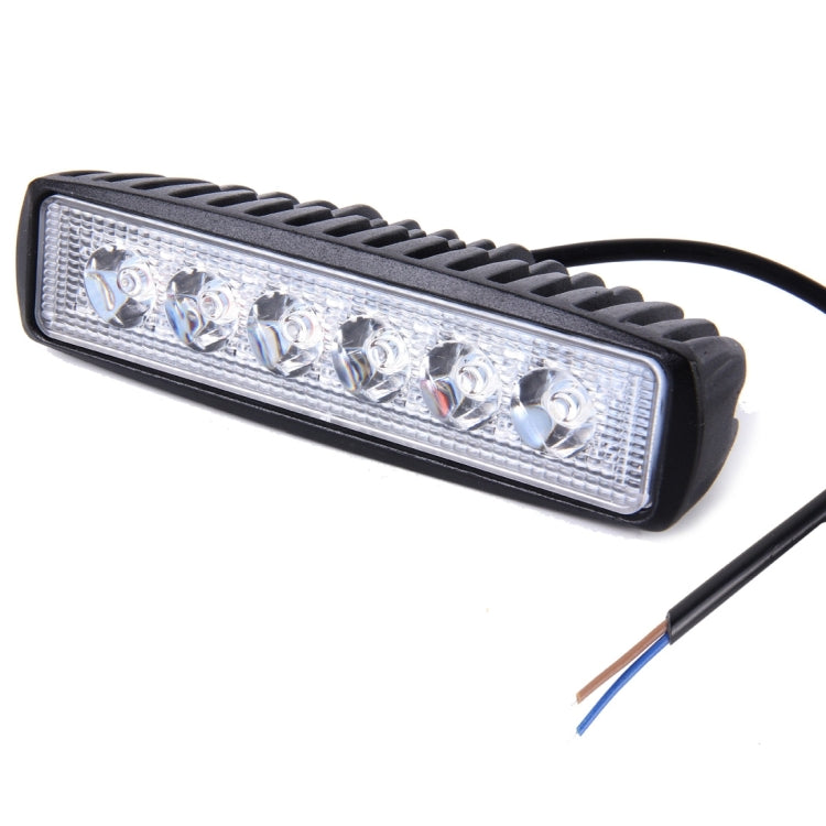 18W 6 Wafers Red Light + Blue Light Flashing Strobe Light Warning Light Working Light, DC 10-30V