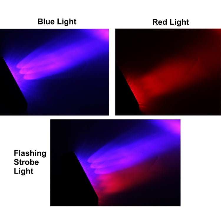 18W 6 Wafers Red Light + Blue Light Flashing Strobe Light Warning Light Working Light, DC 10-30V