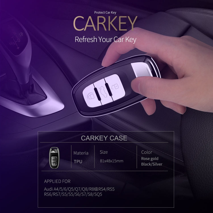 DUX DUCIS Quality TPU Electroplating Tech Applied for Audi A4/5/6/Q5/Q7/Q8/R8/RS4/RS5/RS6/RS7/S5/S6/S7/S8/SQ5 Flip Keyboard Cover