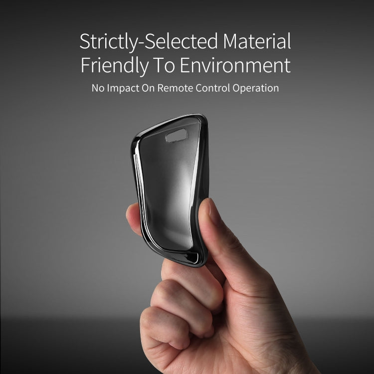 DUX DUCIS Quality TPU Electroplating Tech Applied for BMW Key Sets The New 5 Series 7 Blade Car Keys Package 530 lix5x6x1 Key Shell