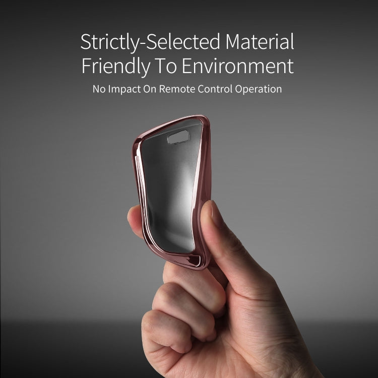 DUX DUCIS Quality TPU Electroplating Tech Applied for BMW Key Sets The New 5 Series 7 Blade Car Keys Package 530 lix5x6x1 Key Shell