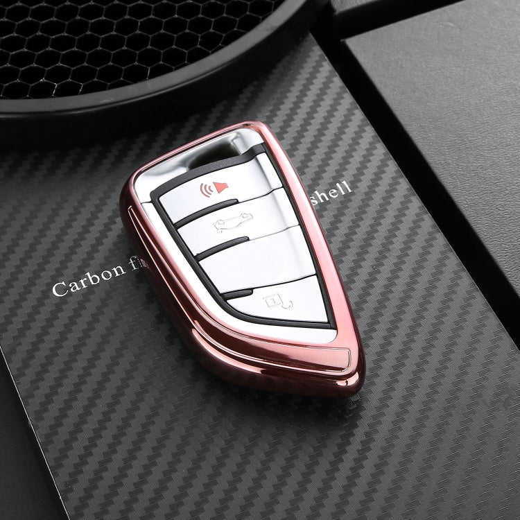 DUX DUCIS Quality TPU Electroplating Tech Applied for BMW Key Sets The New 5 Series 7 Blade Car Keys Package 530 lix5x6x1 Key Shell