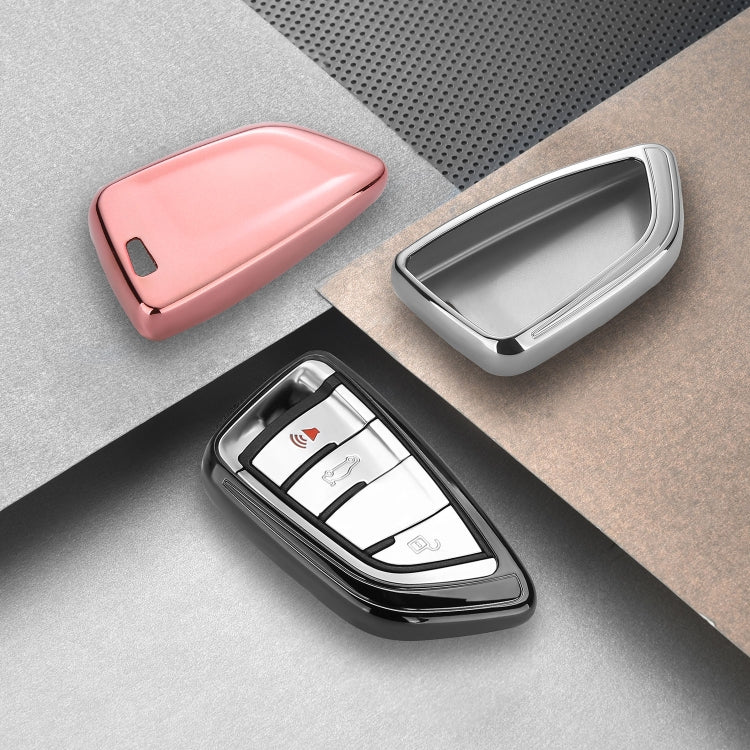 DUX DUCIS Quality TPU Electroplating Tech Applied for BMW Key Sets The New 5 Series 7 Blade Car Keys Package 530 lix5x6x1 Key Shell