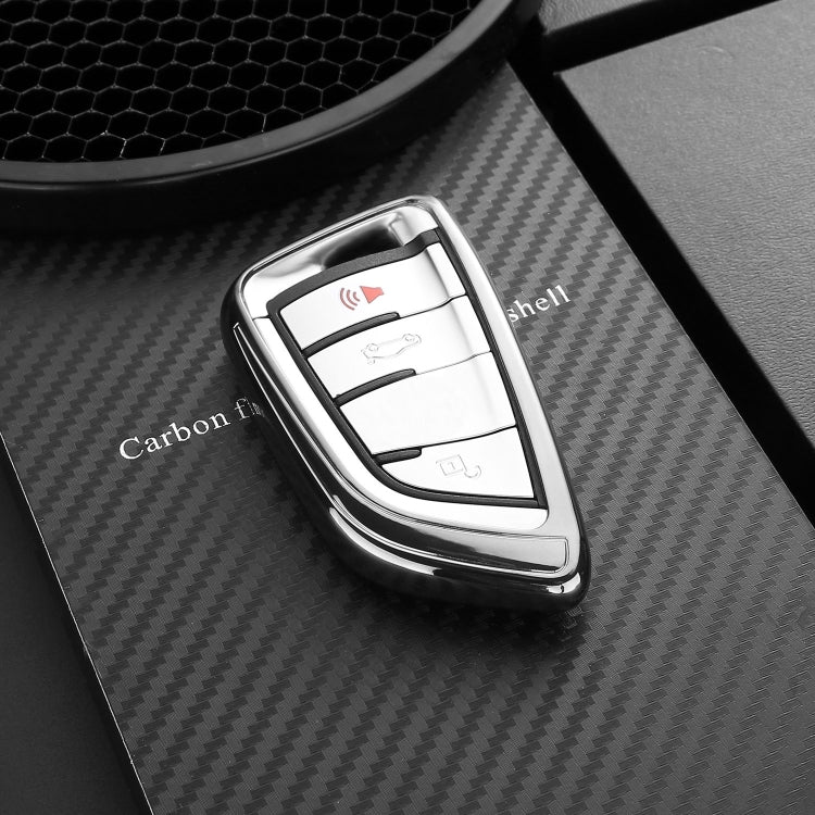 DUX DUCIS Quality TPU Electroplating Tech Applied for BMW Key Sets The New 5 Series 7 Blade Car Keys Package 530 lix5x6x1 Key Shell