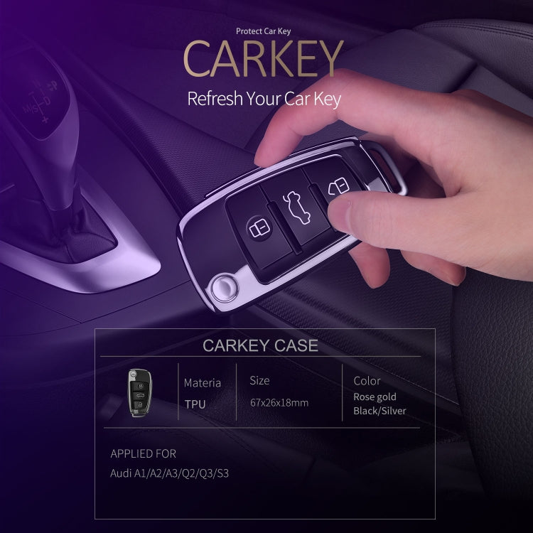 DUX DUCIS Quality TPU Electroplating Tech Applied for Audi A1/A2/A3/Q2/Q3/S3 Flip Keyboard Cover