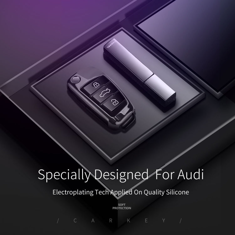 DUX DUCIS Quality TPU Electroplating Tech Applied for Audi A1/A2/A3/Q2/Q3/S3 Flip Keyboard Cover