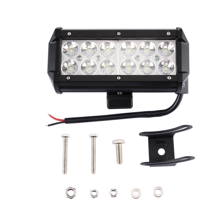 DC 10-30V 36W 3000LM 6500K Waterproof Vehicle Car Boat Marine External Work Lights Emergency Lights 30 Degrees Adjustable Spot Light LED Car Bulbs with 12 Intense CREE LED Lights(White Light)