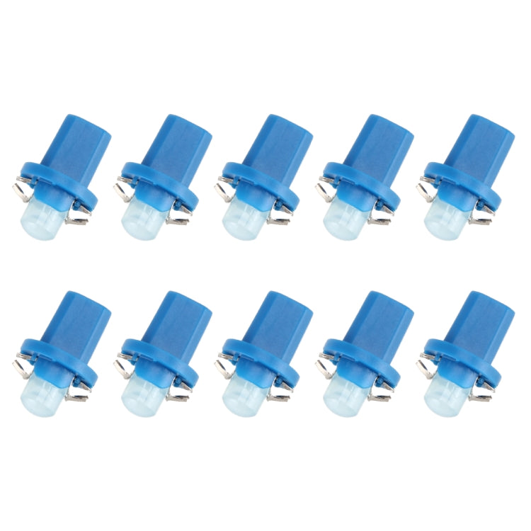 10 PCS 0.4W B8.5 Wedge Instrument Panel COB LED Light Dashboard Gauge Cluster Indicator Lamp Bulb