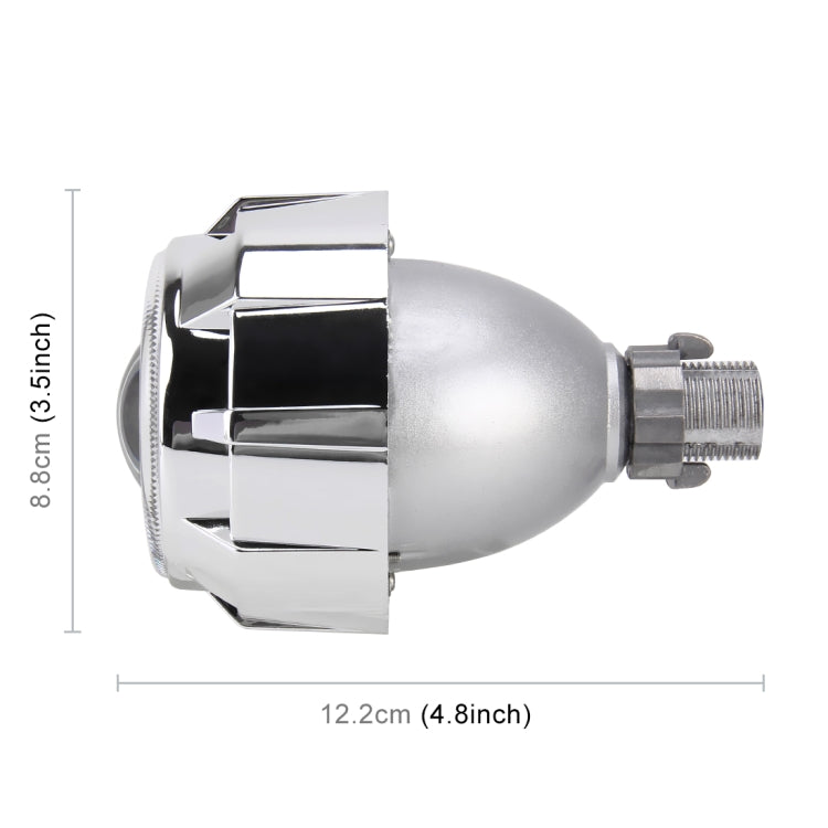 IPHCAR 2.5 inch 12V Bi-Xenon Projector Lens Headlight with Exquisite Angle Eyes Decoration for Right Driving