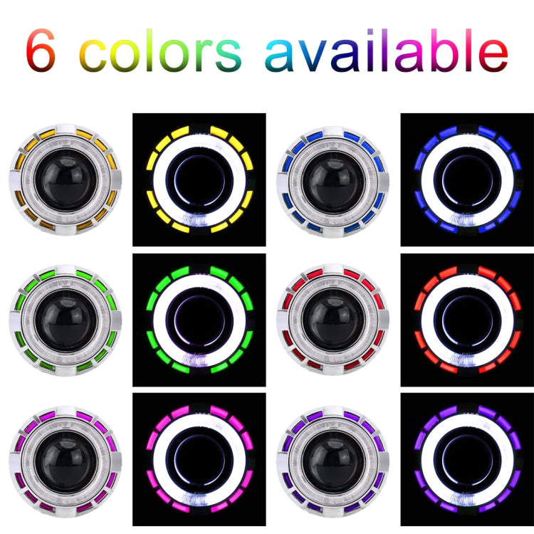 IPHCAR G262 H1 3.0 inch 12V Bi-Xenon Projector Lens Headlight with Exquisite Angle Eyes Decoration for Left Driving