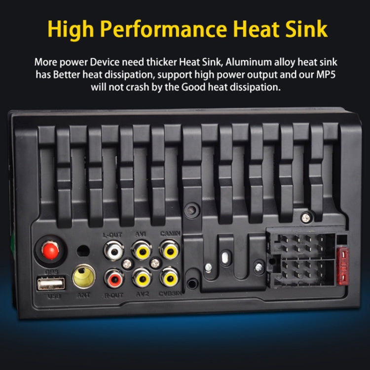 8708 Double Din 7 inch Touchscreen Car Radio Receiver MP5 Player,  Android 7.1.1, Support Rear View Camera & FM & Bluetooth & U-disk / TF Card & GPS