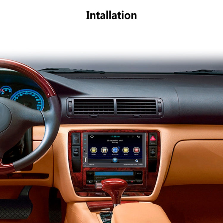 8708 Double Din 7 inch Touchscreen Car Radio Receiver MP5 Player,  Android 7.1.1, Support Rear View Camera & FM & Bluetooth & U-disk / TF Card & GPS