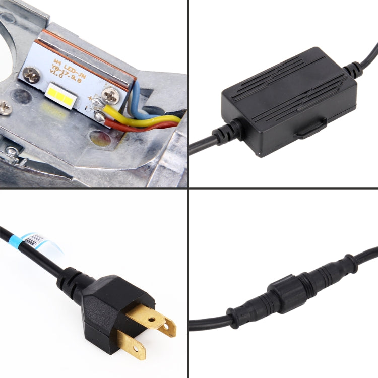 IPHCAR G6 H4 35W 4000LM 5500K 2 COB LED Waterproof IP65 Car Headlight Lamps, DC 9-32V for Right Driving (White Light)