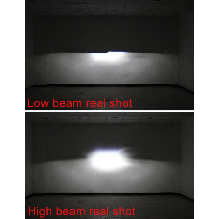 IPHCAR i2 2.8 inch DC12V 35W 6000K 4000LM LED Headlight Lamp with 3 High Power Lamp Beads for Right Driving (White Light)