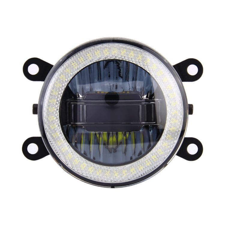 IPHCAR M702 2 PCS 3 in 1 Fog Light + Daytime Running Light + White Light Angel Eyes (White + Yellow Light)