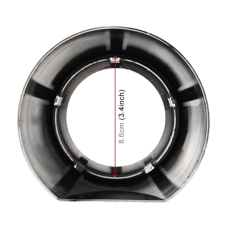 IPHCAR Z114 2 PCS 3.0 inch Universal Car LED Headlight Shading Cover Decorative Cover, Inside Diameter: 86mm; Outside Diameter: 125mm