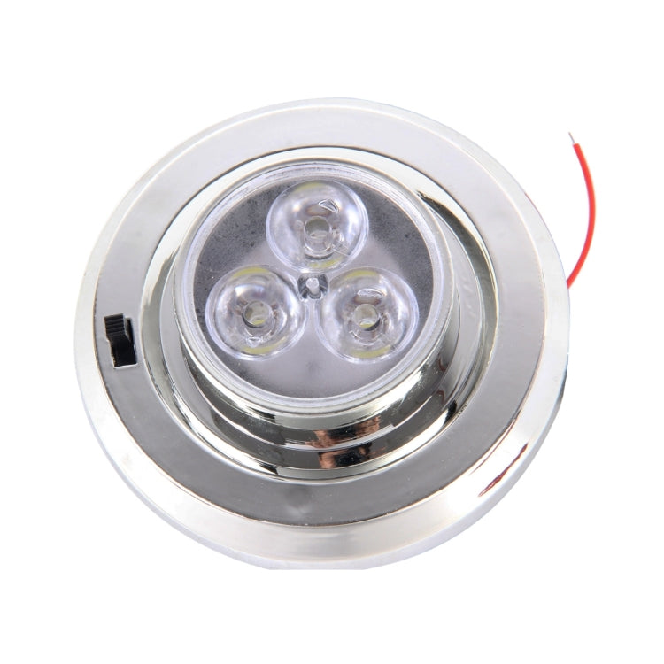 CARFU AC-2021 3W 3 LEDS Interior LED Roof Light, DC 12V(White Light)