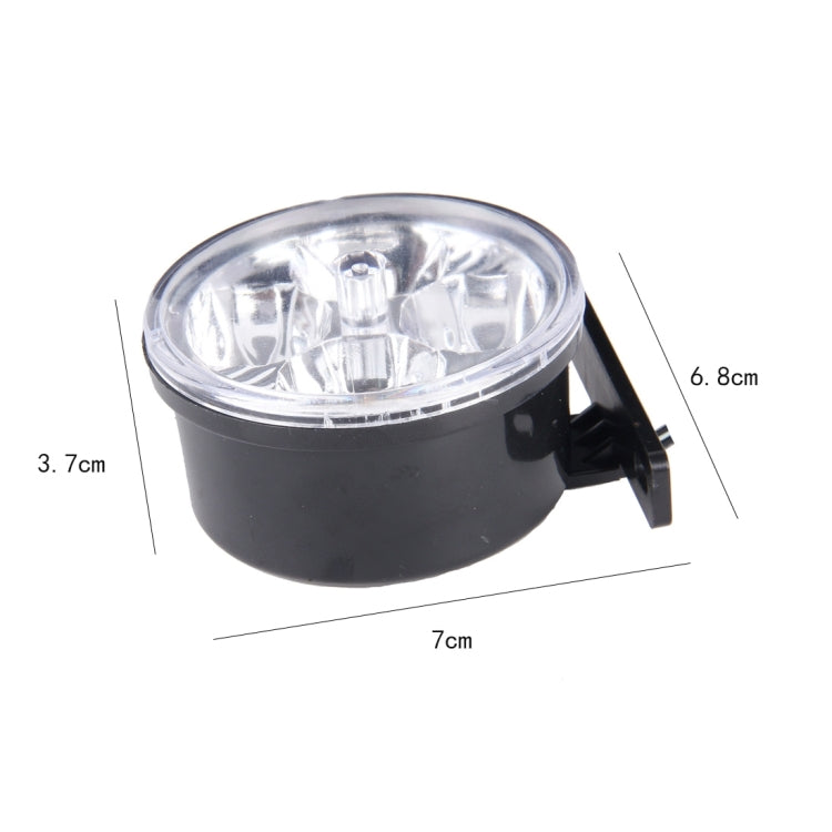 2 PCS CARFU AC-2016 DC 12V 3W 250 LM 6000K 4 LEDs Car DRL Daytime Running Lights Lamp,Cable Length:90cm(White Light)