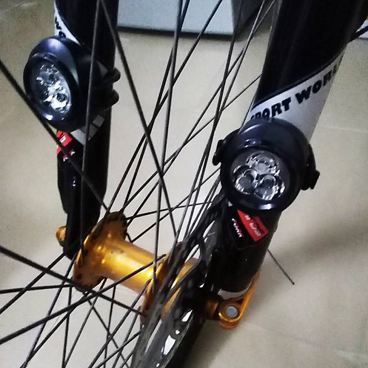 2 PCS DC 12V 2W Motorcycle Front Shock Absorber Light with 3 SMD-2835 LED Bulbs, White Light