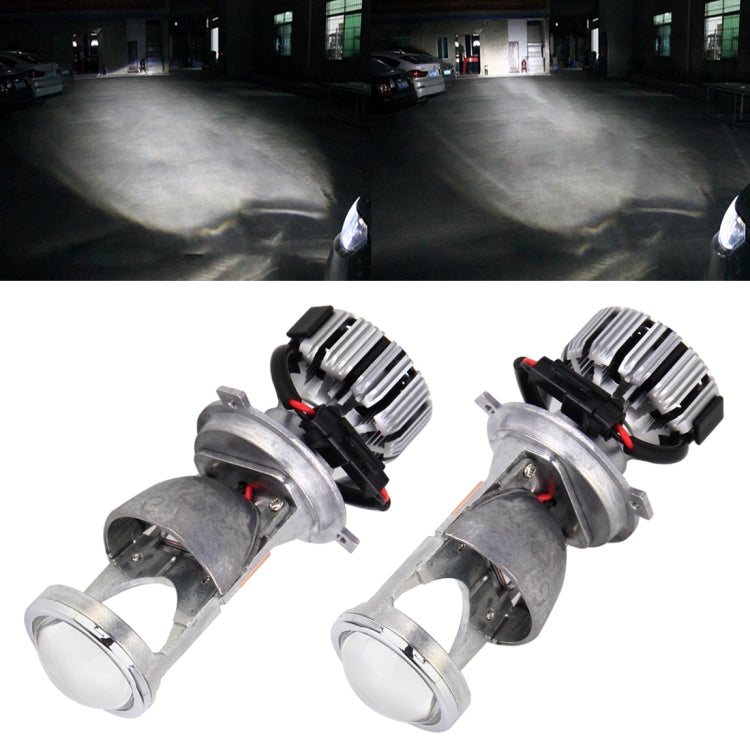 IPHCAR G9 H4 25W 3000LM 5500K 2 LEDs Car Headlight Lamps with Decoder, DC 9-32V for Right Driving (White Light)