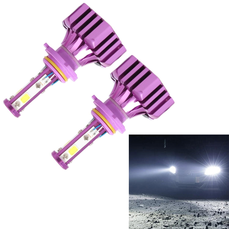 2 PCS B3-COB 9006 36W 3000LM 6500K LED Car Headlight Lamps DC 9-32V(White Light)