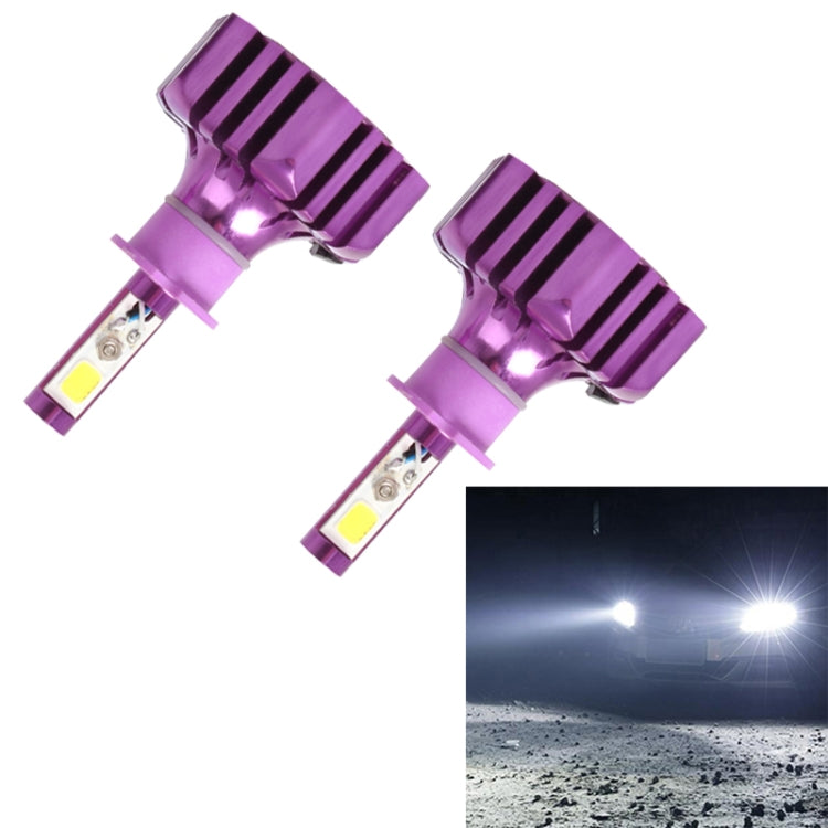 2 PCS B3-COB H3 36W 3000LM 6500K LED Car Headlight Lamps DC 9-32V(White Light)