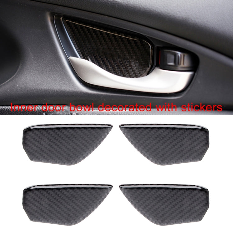 8 in 1 Carbon Fiber Trim Decal Stickers Whole Kits for Honda Civic