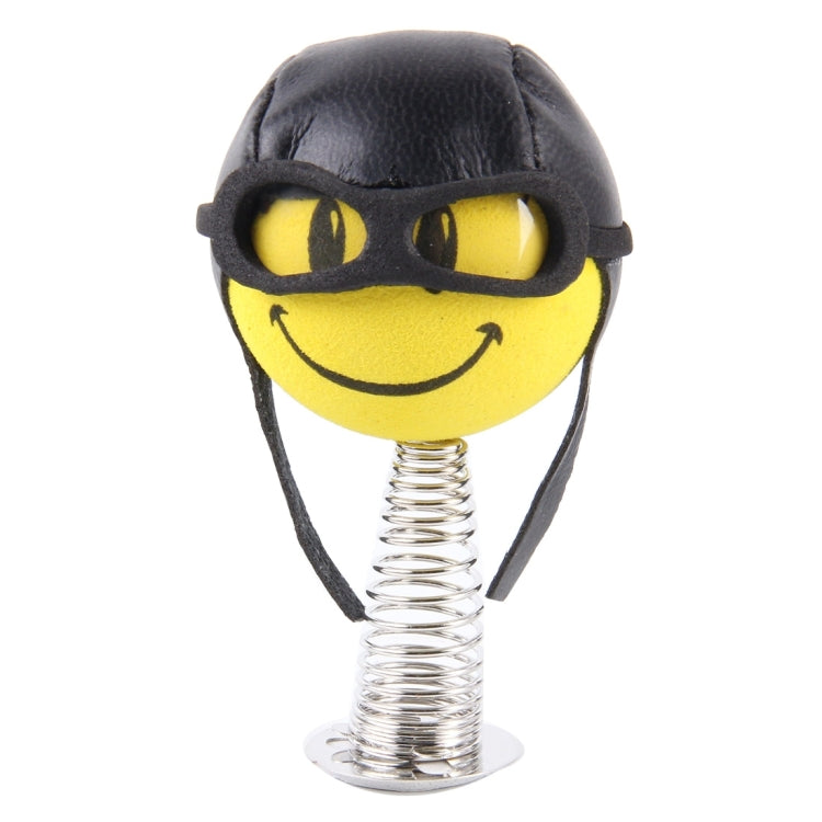 Tenna Tops Universal Wearing Swimming Hat Smiling Face Style Decoration Car Antenna Topper / Pencil Topper / Mirror Dangler