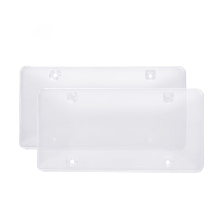 2 PCS Plastic Car license Plate Frame Tag Cover