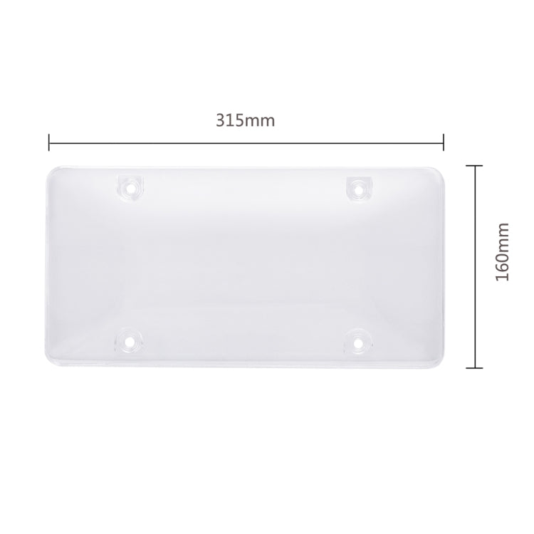 2 PCS Plastic Car license Plate Frame Tag Cover