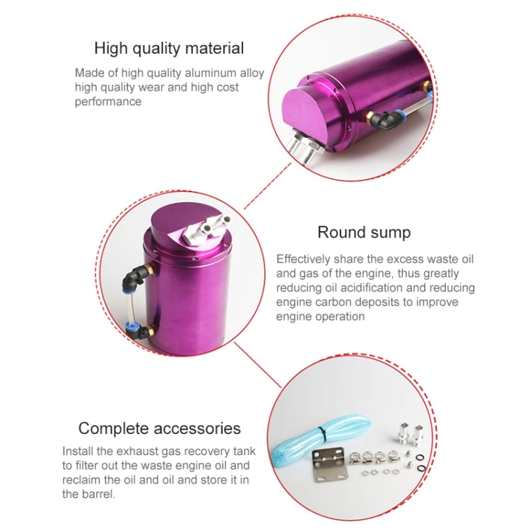 Automotive Round Oil Filter Pot Power Modified Engine Oil Breathable Pot