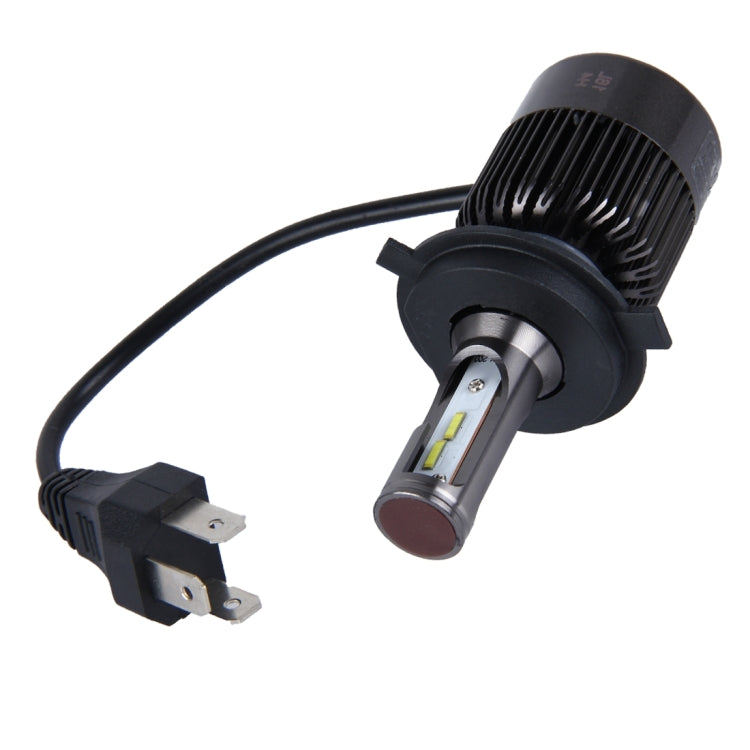 2 PCS H4 30W 4000lm 6000K Car LED Headlight with 6 Philip  Lamps, DC 8-42V(White Light)