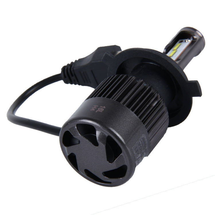 2 PCS H4 30W 4000lm 6000K Car LED Headlight with 6 Philip  Lamps, DC 8-42V(White Light)