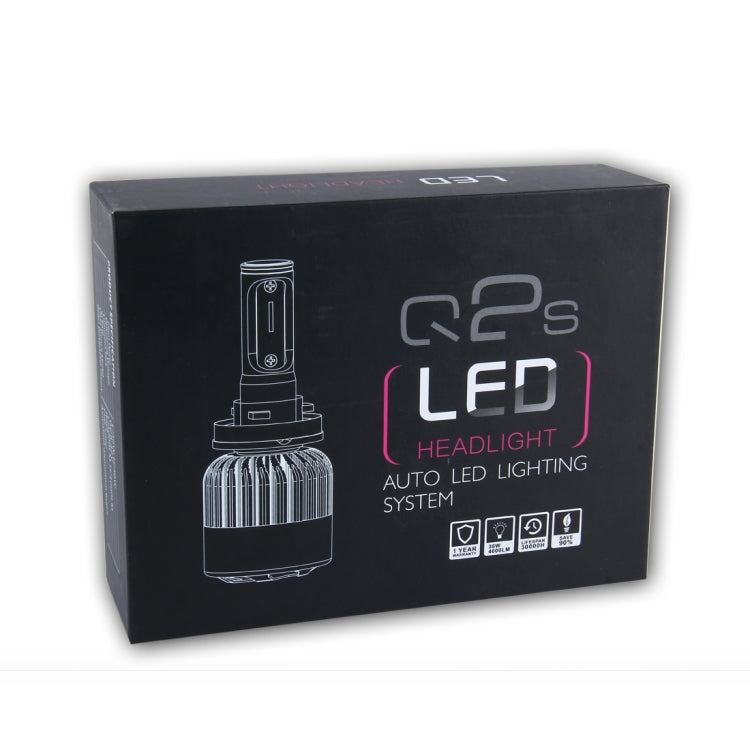 2 PCS H4 30W 4000lm 6000K Car LED Headlight with 6 Philip  Lamps, DC 8-42V(White Light)