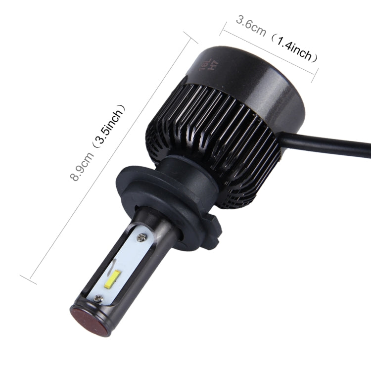 2 PCS H7 30W 4000lm 6000K Car LED Headlight with 6 Philip  Lamps, DC 8-42V(White Light)