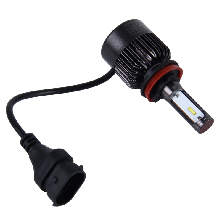 2 PCS H8/H11 30W 4000lm 6000K Car LED Headlight with 6 Philip Lamps, DC 8-42V(White Light)