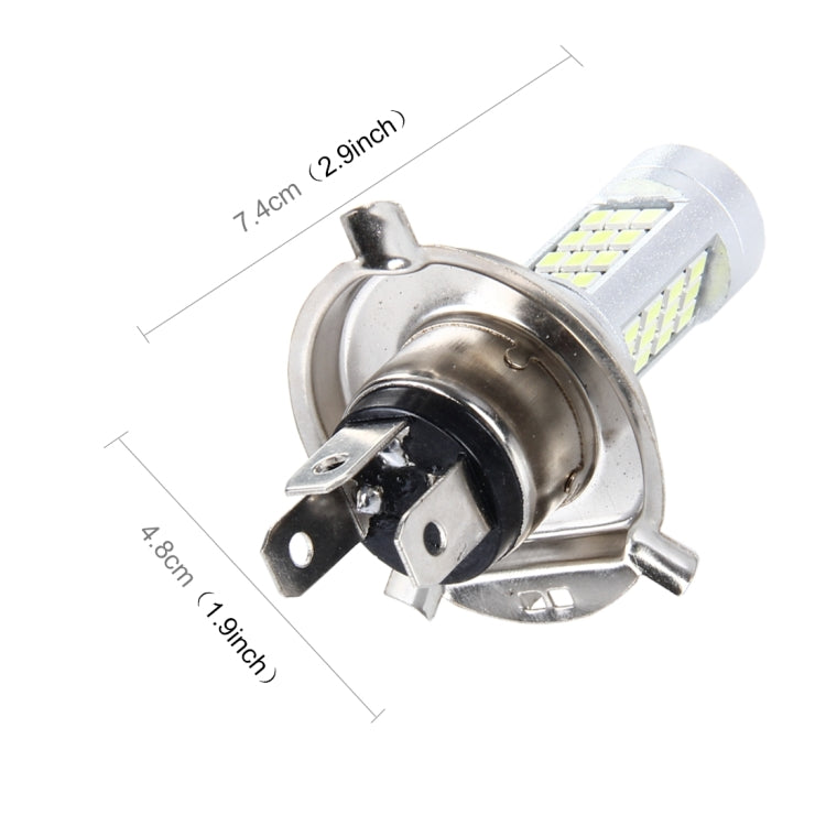 2 PCS H4 10W 900LM 8000K 42 SMD-2835 LEDs Car Fog Lights, DC 12V(White Light)