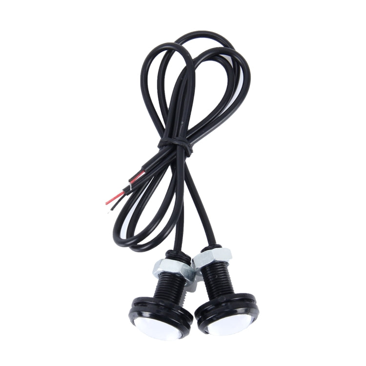 2 PCS 2W Waterproof Blue Light + White Light + Green Light + Red Light Cycling Flashing Eagle Eye light LED Light wih 4 SMD-2835 LED for Vehicles, DC 12V Cable Length: 35cm