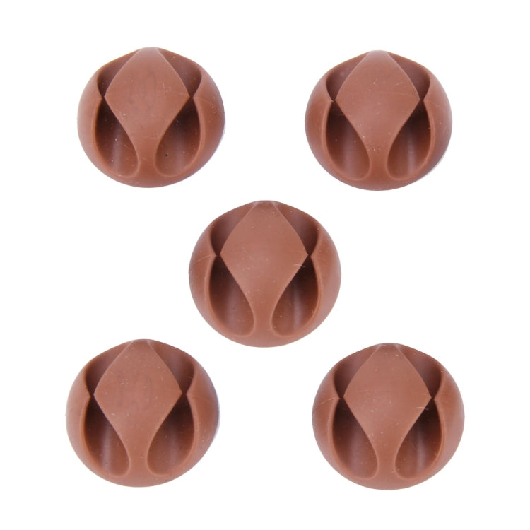 5 PCS Double Hole Cable Clips, Cable Management System and Cord Organizer Solution