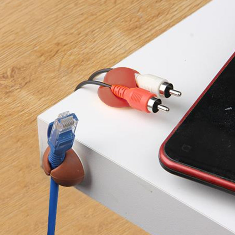 5 PCS Double Hole Cable Clips, Cable Management System and Cord Organizer Solution