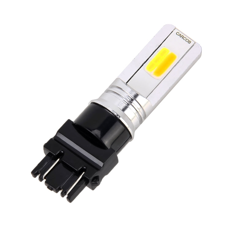 2 PCS T25 / 3157 DC 12V 10W Car Auto Double Colors Turn Lights / Reversing Lights / Running Lights 2 COB LED (Turn Lights: Yellow Light; Reversing Lights / Running Lights: White Light)