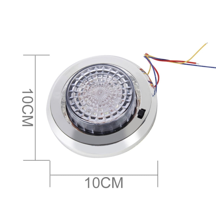 CARFU AC-1929 2W 5000K 100LM Interior LED Roof Light With 12 LED Lamps, DC 12V(White Light)