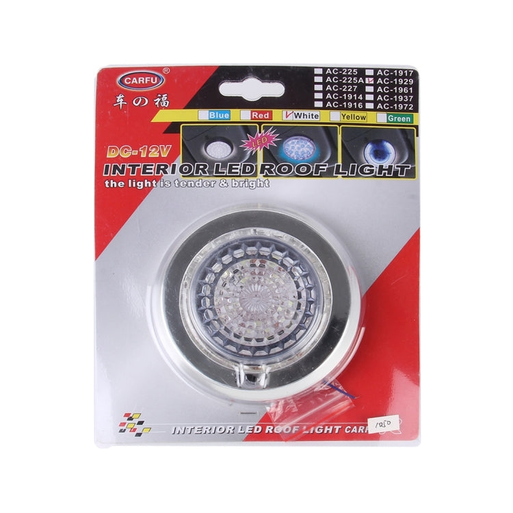 CARFU AC-1929 2W 5000K 100LM Interior LED Roof Light With 12 LED Lamps, DC 12V(White Light)