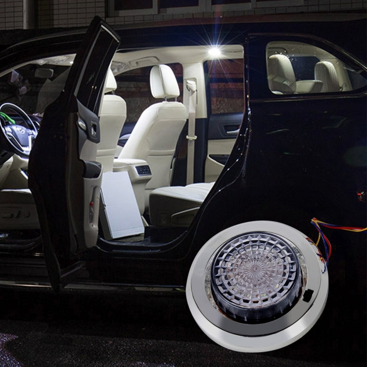 CARFU AC-1929 2W 5000K 100LM Interior LED Roof Light With 12 LED Lamps, DC 12V(White Light)