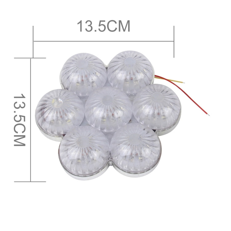 CARFU AC-1961 5W 6000K 300LM Interior LED Roof Light, DC 12V(White Light)