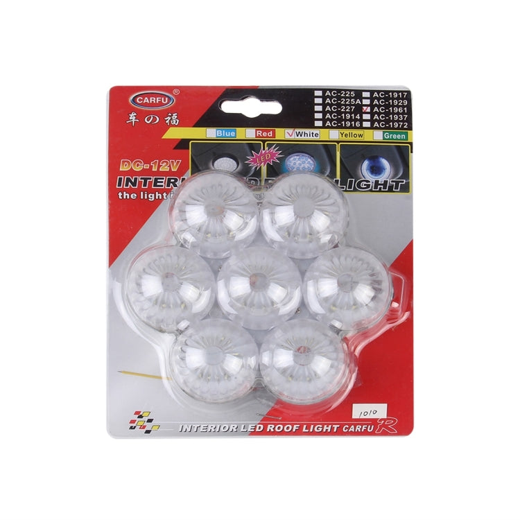 CARFU AC-1961 5W 6000K 300LM Interior LED Roof Light, DC 12V(White Light)